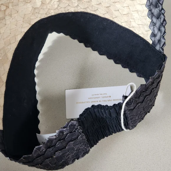 L*SPACE Maloma Hat - NATURAL/BLACK **NEW - Picture 5 of 9